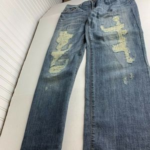 Sutters Womens Sz 27 Jesse Jeans Distressed 100% Cotton 100% Cotton, 15 in Waist